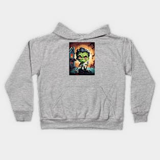 Cute Halloween Frankenstein Kids Hoodie